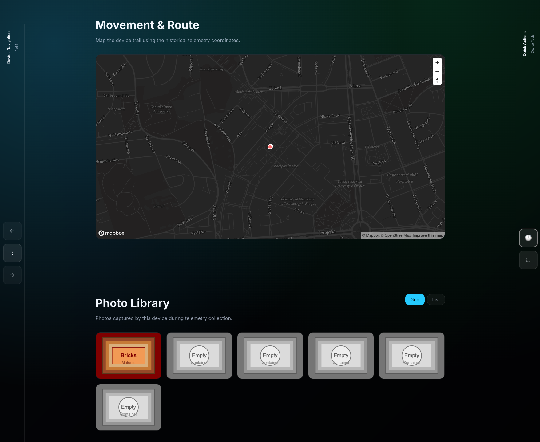 Movement Route Tracking